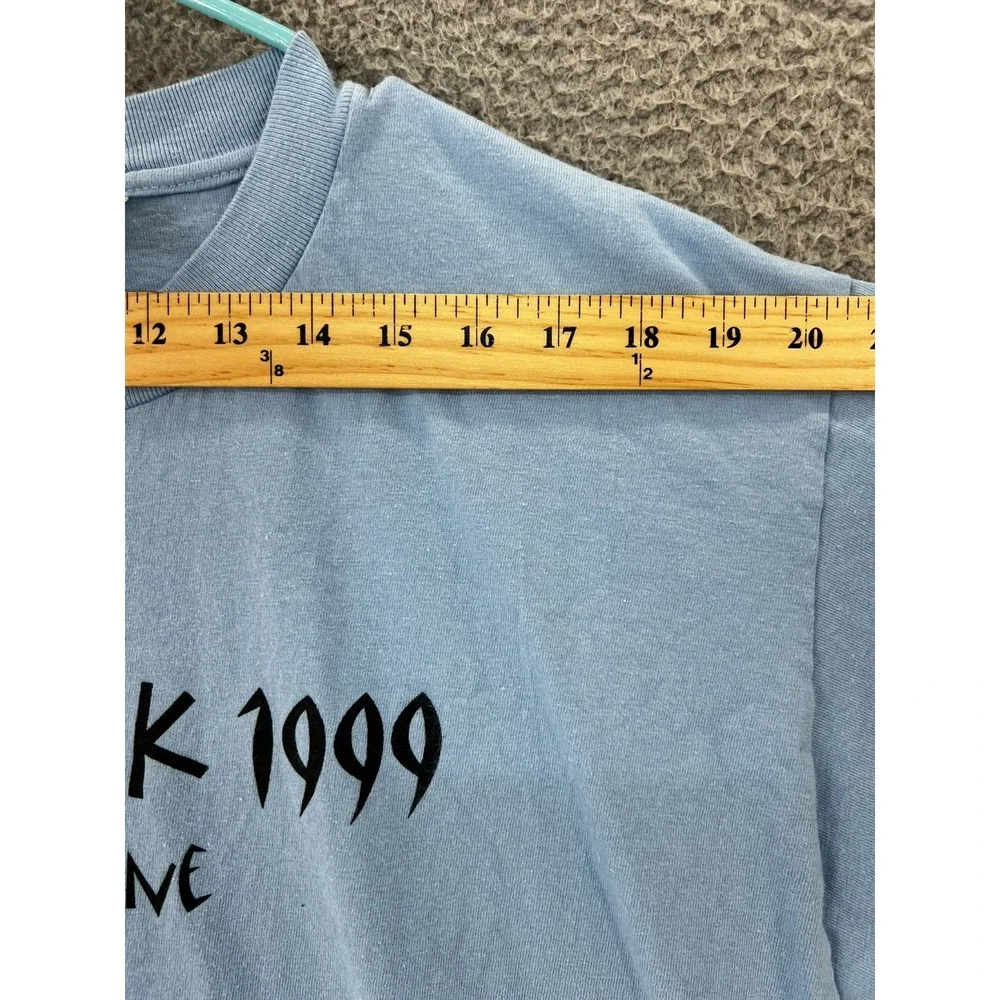 VTG Hanes Beefy Greek‎ Week 1999 Power of One T Shirt Adult Large Blue Y2k
